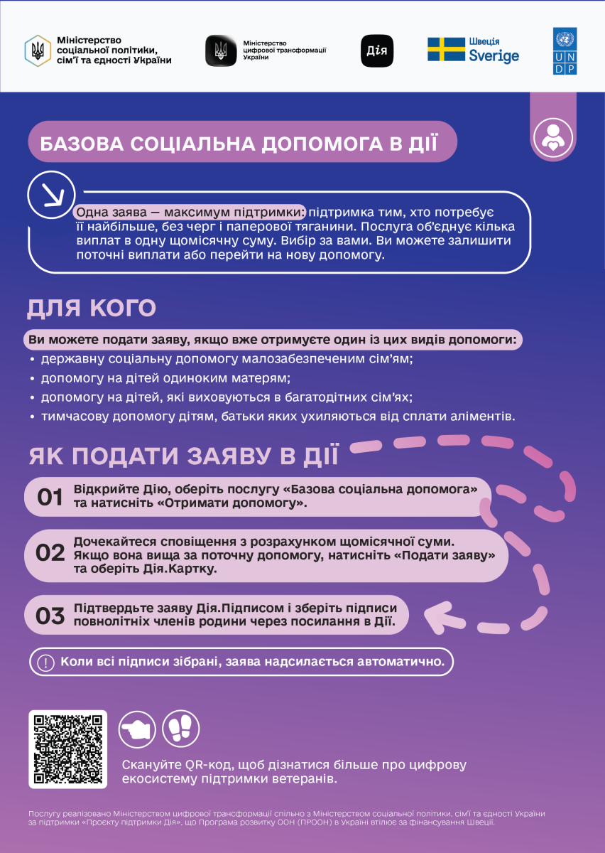 Базова соціальна допомога в ДІЇ