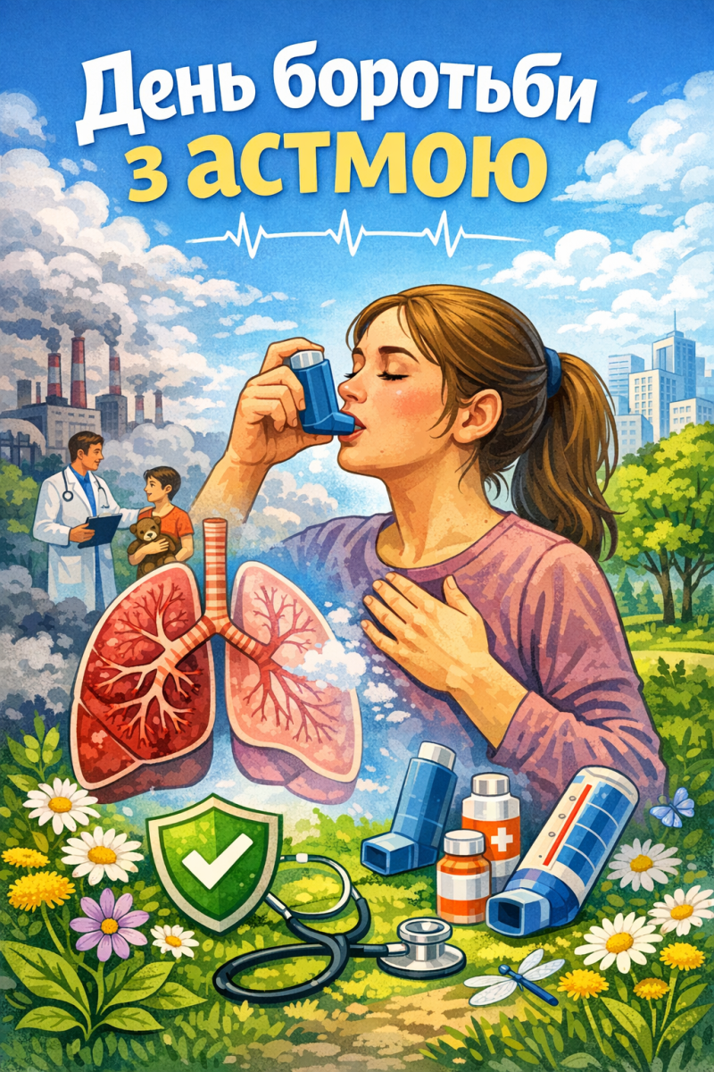 Медичний календар: Всесвітній день боротьби з астмою (World Asthma Day)